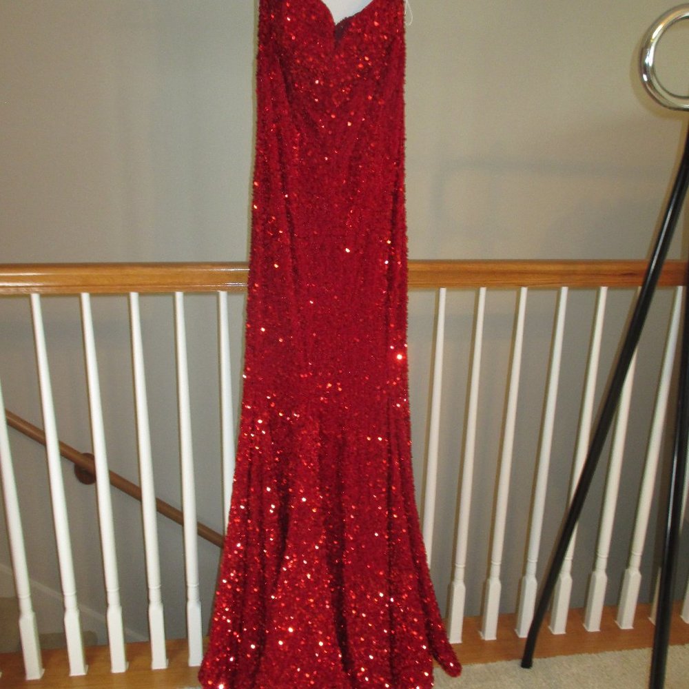 FORMAL Strapless Sequin Gown